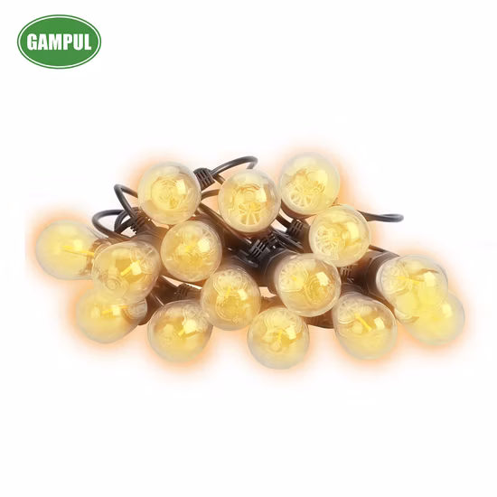 Изготовленная на заказ водонепроницаемая винтажная лампочка на солнечной энергии S14, уличные гирлянды Эдисона